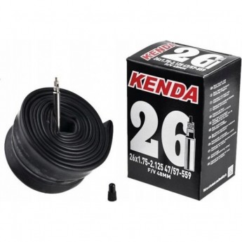 Камера резиновая KENDA 26''x1.75-2.125 presta F/V-48 мм Камера резиновая KENDA 26''x1.75-2.125 presta F/V-48 мм