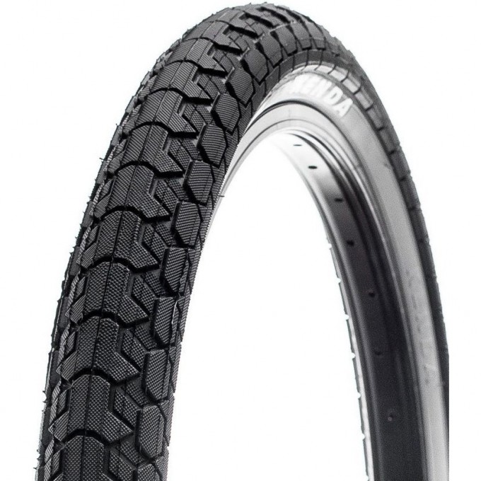 Велопокрышка KENDA 20''x2.25, K-1041, ''KASSETTE'', черная с серым бортом, для BMX 525093