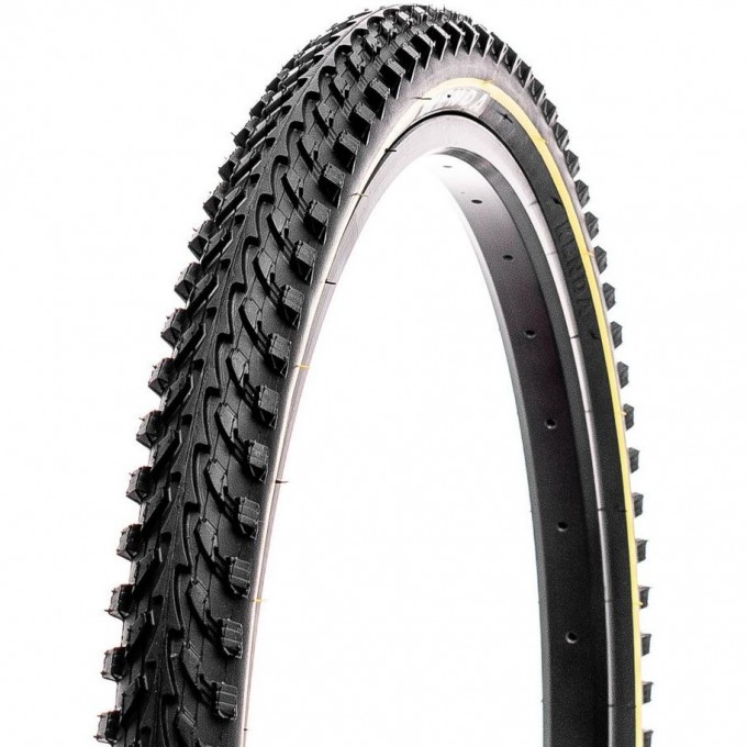 Велопокрышка KENDA 26''x2.10, K-898, с желтой полосой 524740